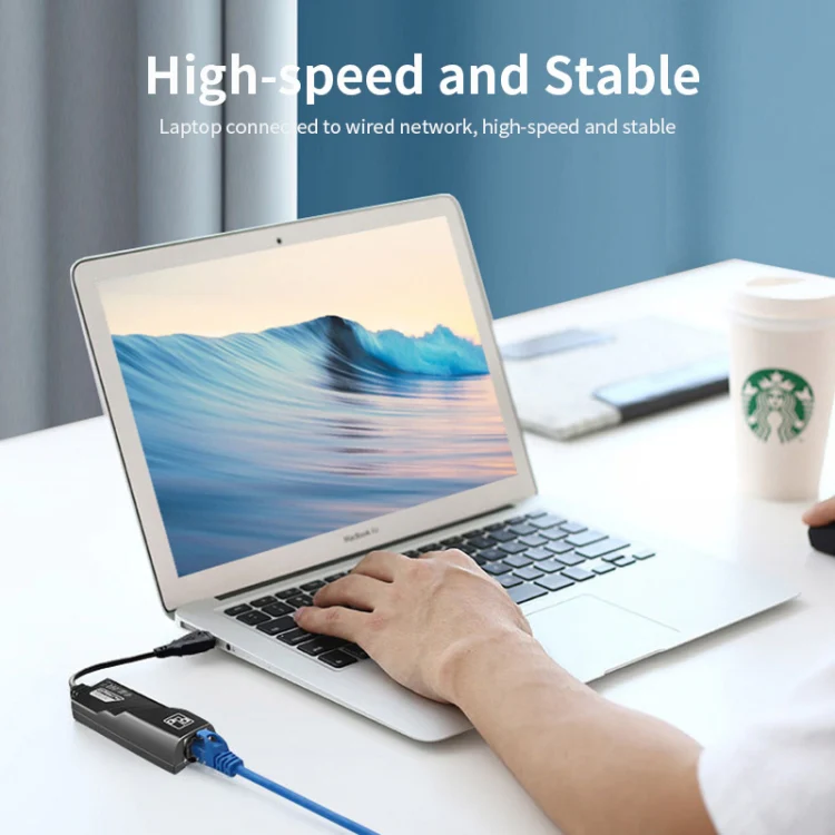 JSM 1000 Mbps USB-C / Type-C to RJ45 Ethernet Adapter Network Cable - Image 4