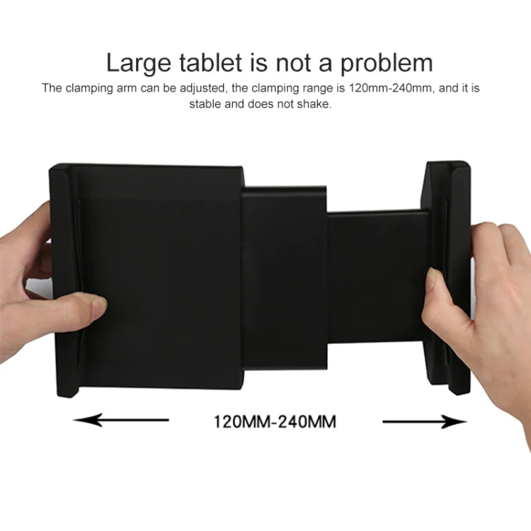 JT-G05 360 Degree Rotating Rear Seat Car Tablets Holder (Black) - Image 3