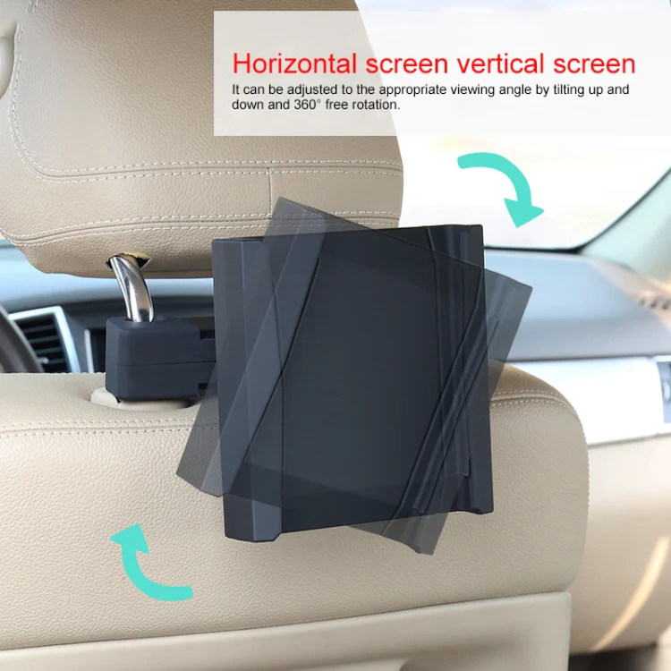JT-G05 360 Degree Rotating Rear Seat Car Tablets Holder (Black) - Image 5