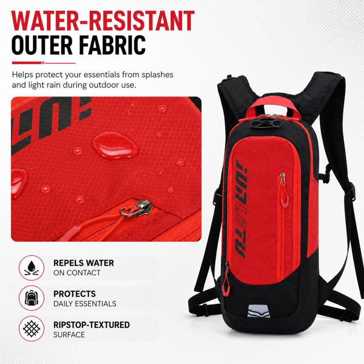 JUNLETU Hiking Trail Running Mountaineering Backpack Running Fitness Outdoor Cycling Hydration Pack(Black) - Image 4
