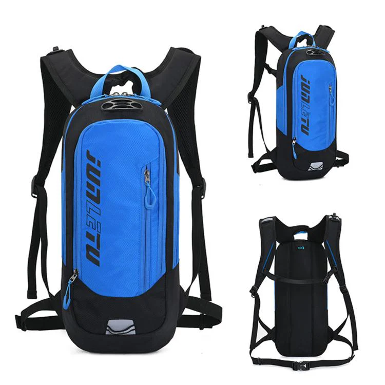 JUNLETU Hiking Trail Running Mountaineering Backpack Running Fitness Outdoor Cycling Hydration Pack(Blue)