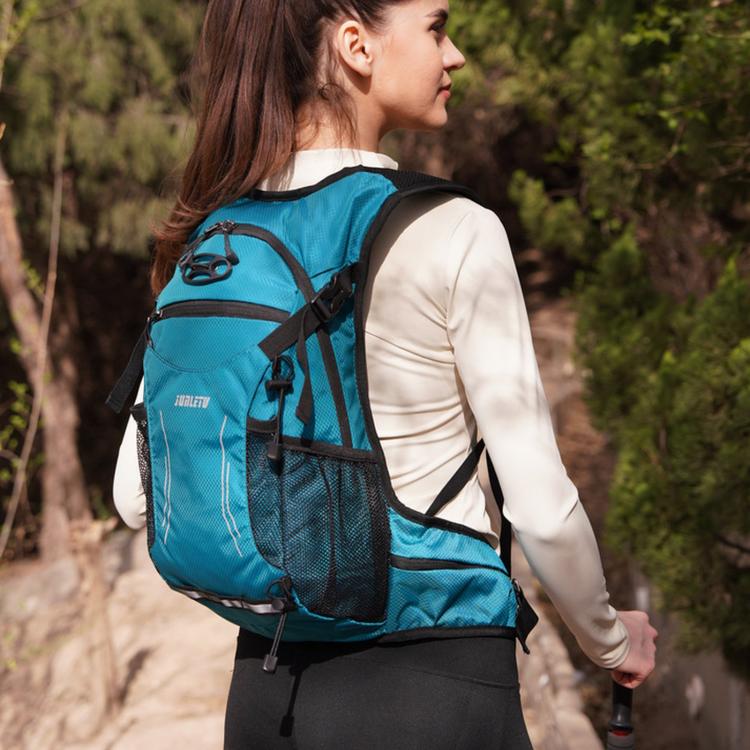 JUNLETU Outdoor Sports Cycling Backpack Waterproof Nylon Lightweight Breathable Travel Hiking Backpack(Dark Blue) - Image 10