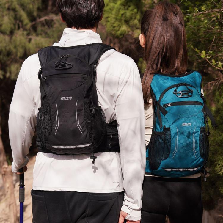 JUNLETU Outdoor Sports Cycling Backpack Waterproof Nylon Lightweight Breathable Travel Hiking Backpack(Dark Blue) - Image 9