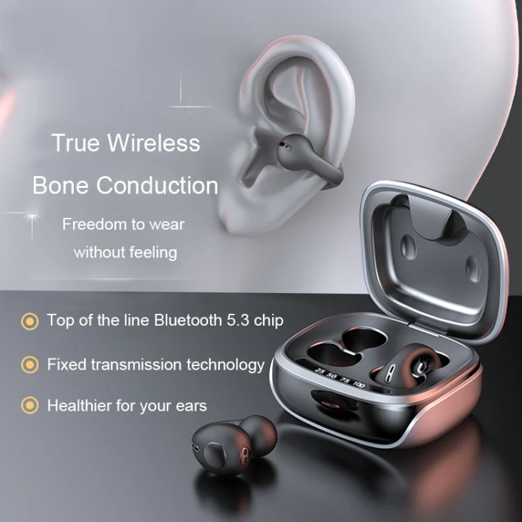 JX80 TWS Wireless Bone Conduction Clip-On Ear Noise Reduction Bluetooth Headset(Skin Color) - Image 4