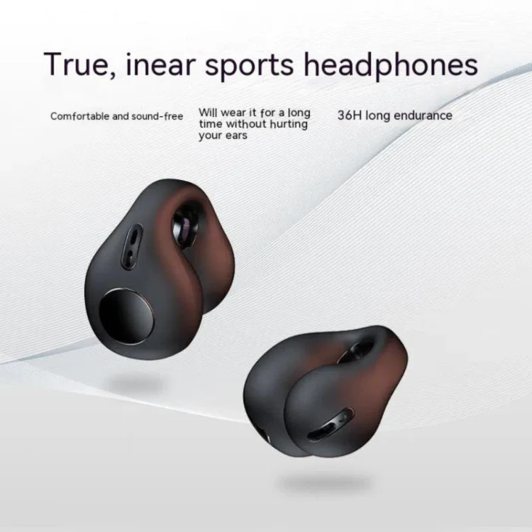 JX80 TWS Wireless Bone Conduction Clip-On Ear Noise Reduction Bluetooth Headset(Skin Color) - Image 5