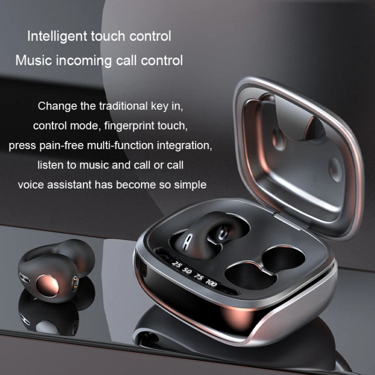 JX80 TWS Wireless Bone Conduction Clip-On Ear Noise Reduction Bluetooth Headset(Skin Color) - Image 8