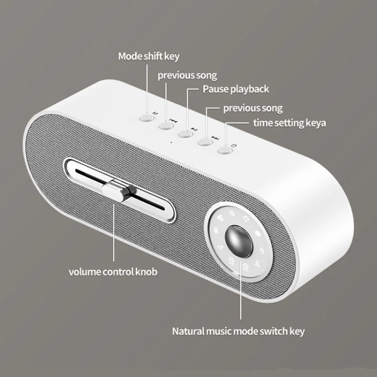 JY-78 Bluetooth Speaker with Sleep White Noise Support Memory Card U-disk(Black) - Image 8