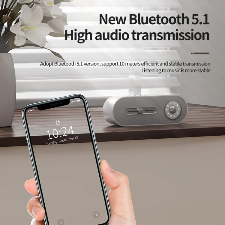 JY-78 Bluetooth Speaker with Sleep White Noise Support Memory Card U-disk(white) - Image 3
