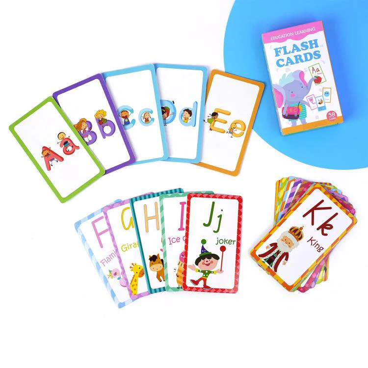 K03 58 Cards / Set Montessori Toddlers Kids Early Education Learning Flash Cards