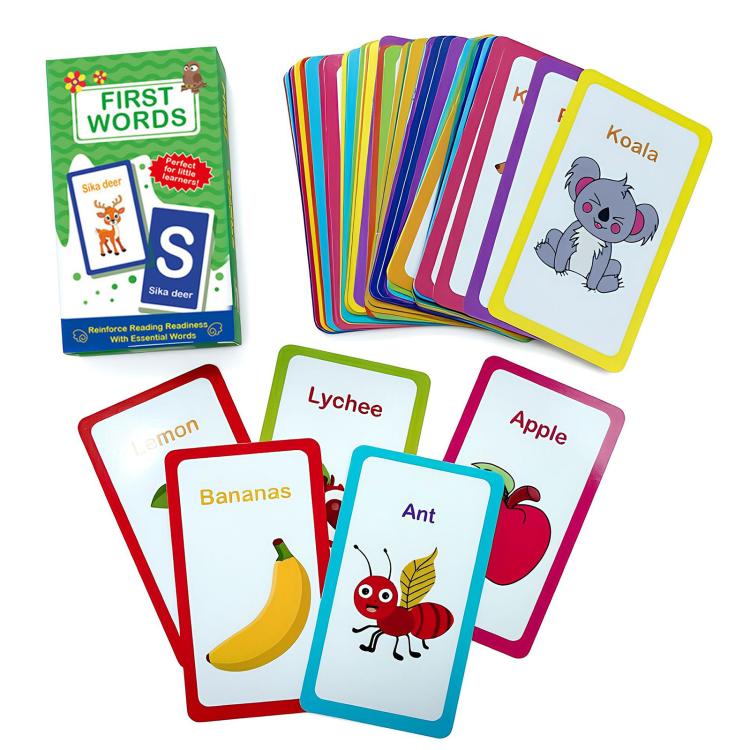 K06 58 Cards / Set Montessori Toddlers Kids Early Education Learning Flash Cards