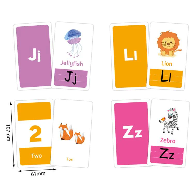K07 58 Cards / Set Montessori Toddlers Kids Early Education Learning Flash Cards - Image 2