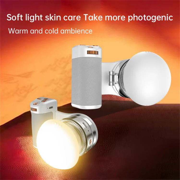 K08 3-Color Temperature Phone Photography Light 360 Degree Foldable Selfie Magnetic LED Ring Light - Image 5