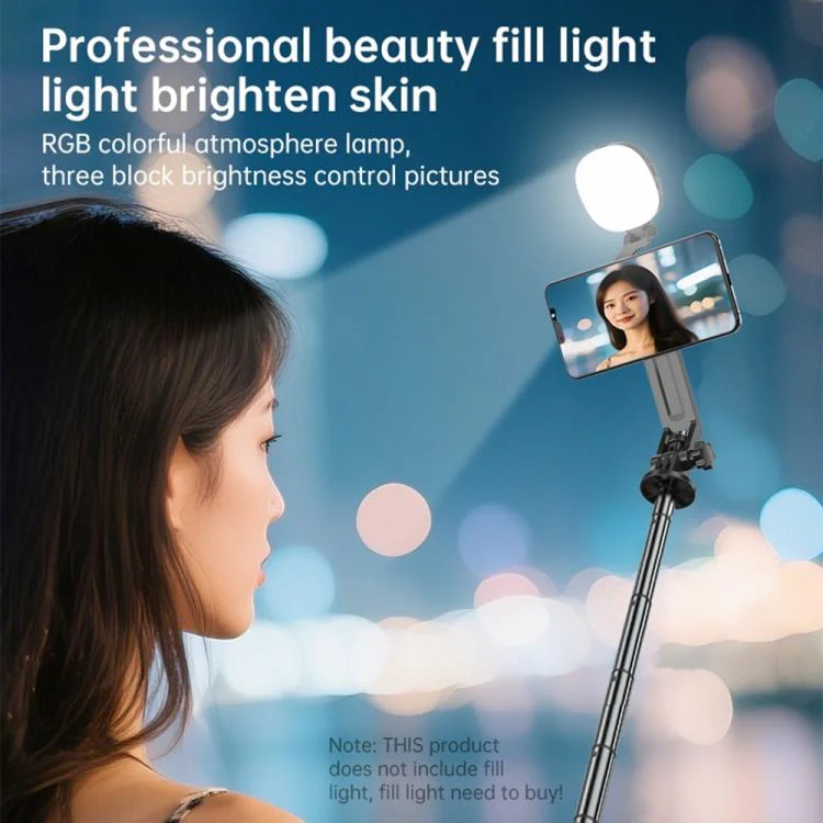 K14 1.7m Extendable Remote Control Magnetic Phone Stand Selfie Stick Tripod - Image 5