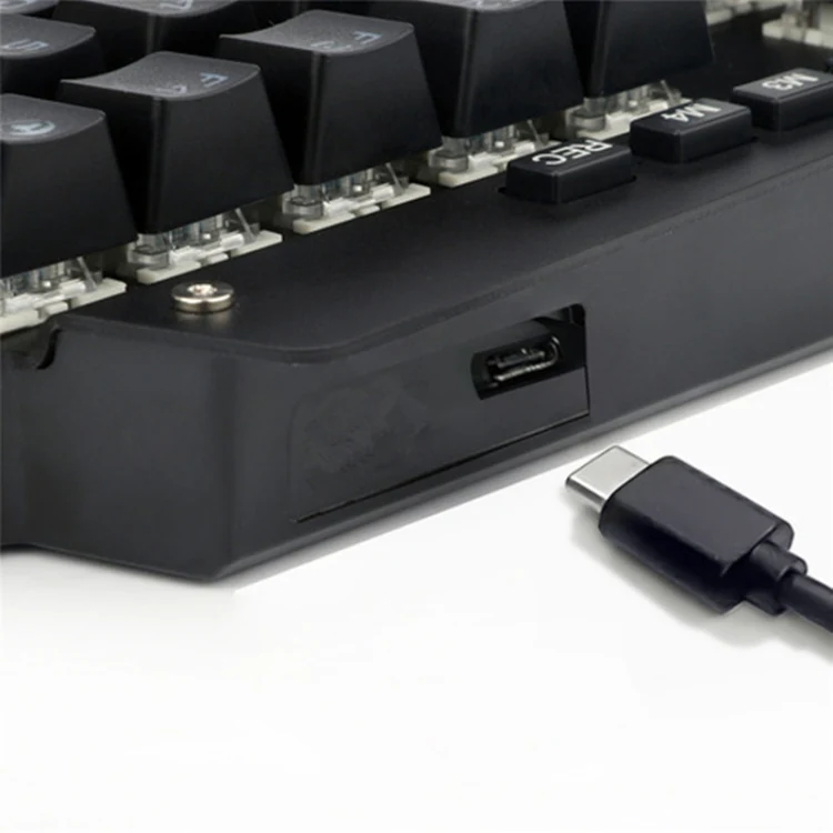 K700 44 Keys RGB Luminous Switchable Axis Gaming One-Handed Keyboard, Cable Length: 1m(Blue Shaft) - Image 5