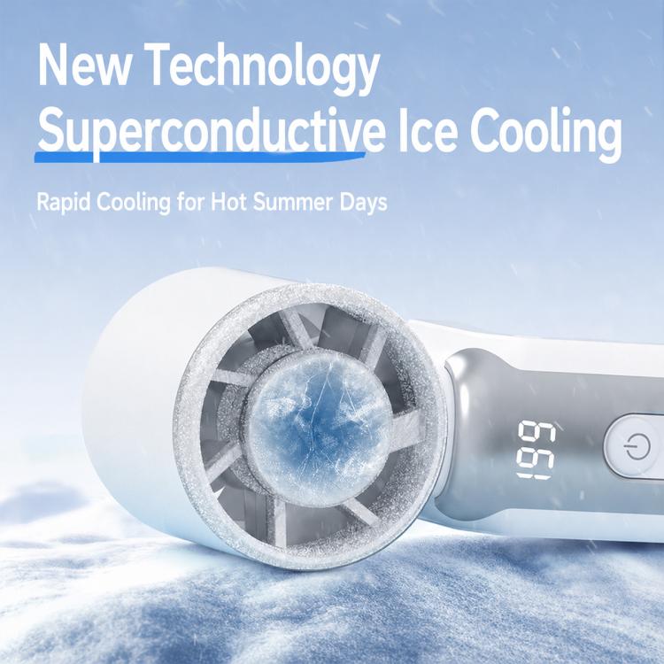 K813 Mini High Speed ??Cooling Fan with Digital Display(Purple) - Image 4