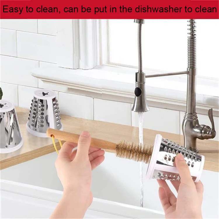 KA-08 For KitchenAid New Cutter Multi-functional Vegetable Cutter Accessories Slicer Grater(White) - Image 5