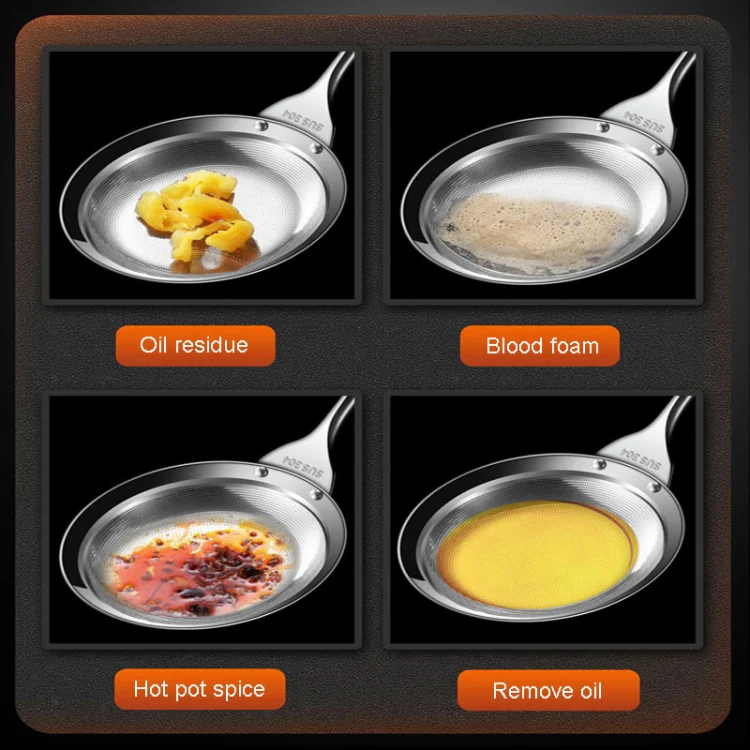 Kacheeg 304 Stainless Steel Soymilk Spoon Kitchen Oil Filter Ladle, Size: 11 x 34cm - Image 9