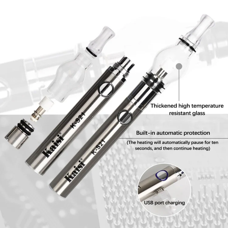 Kaisi K-S21 Rosin Pen Rosin Atomization Machine Short Circuit Detector(Silver) - Image 4