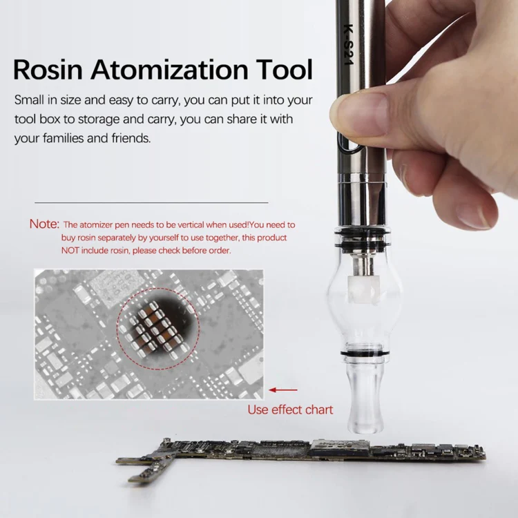 Kaisi K-S21 Rosin Pen Rosin Atomization Machine Short Circuit Detector(Silver) - Image 5