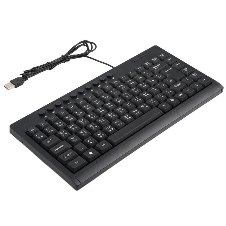 KB-301A Multimedia Notebook Mini Wired Keyboard, Cangjie Version (Black) - Image 3