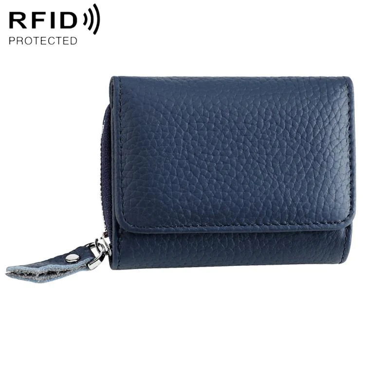 KB100 Tri-fold RFID Multifunctional Storage Bag(Dark Blue)