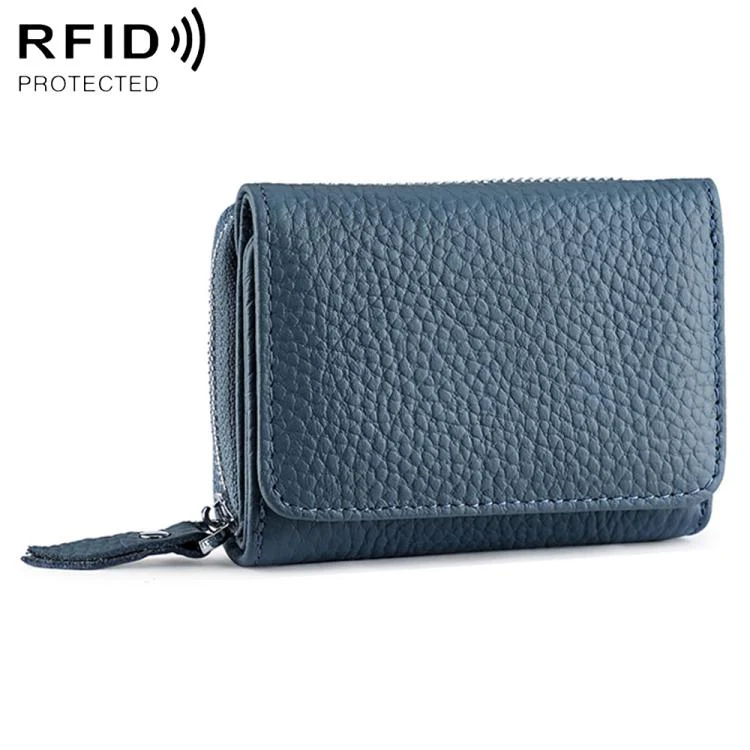 KB100 Tri-fold RFID Multifunctional Storage Bag(Gray Blue)