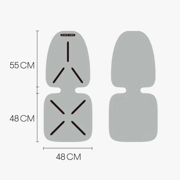 KEEP TOP Car Child Safety Seat Anti-Slip Thickened Anti-Wear Protective Pad(Black) - Image 3