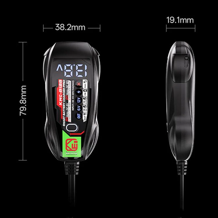 Kewig B12S 6V/12V Motorcycle Battery Charger With Digital Display Screen - Image 13