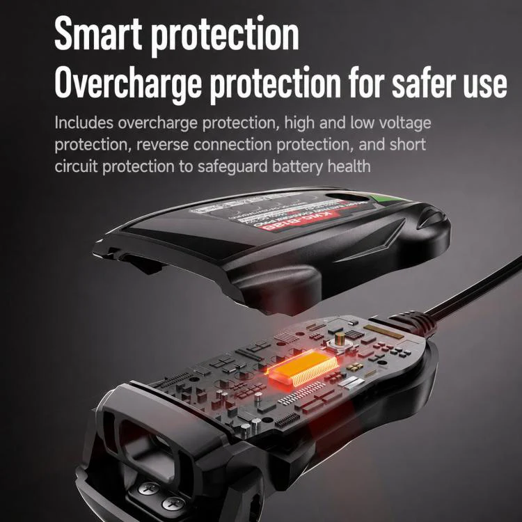 Kewig B12S 6V/12V Motorcycle Battery Charger With Digital Display Screen - Image 8
