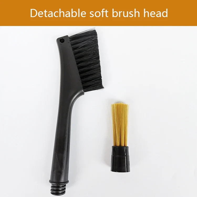 KFS-04 Double-ended Soft-bristled Coffee Machine Cleaning Brush(Black) - Image 4
