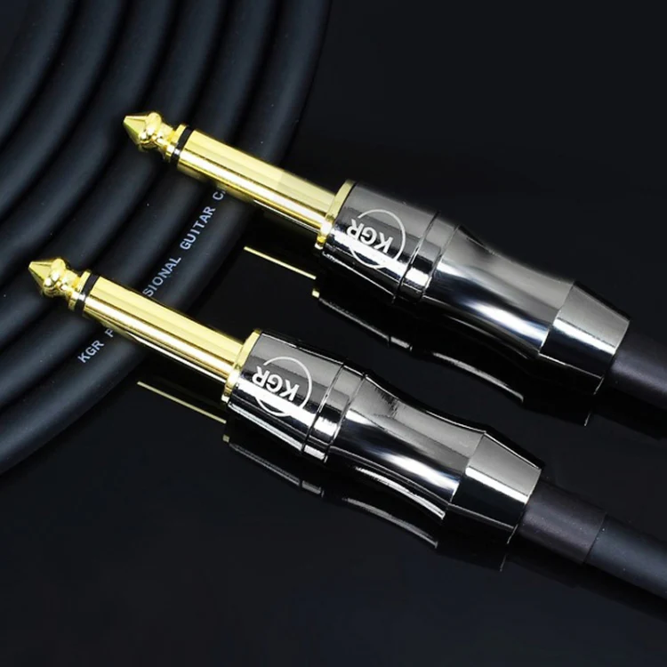 KGR Guitar Cable Keyboard Drum Audio Cable, Specification: 6m(Double Elbow Jack) - Image 4