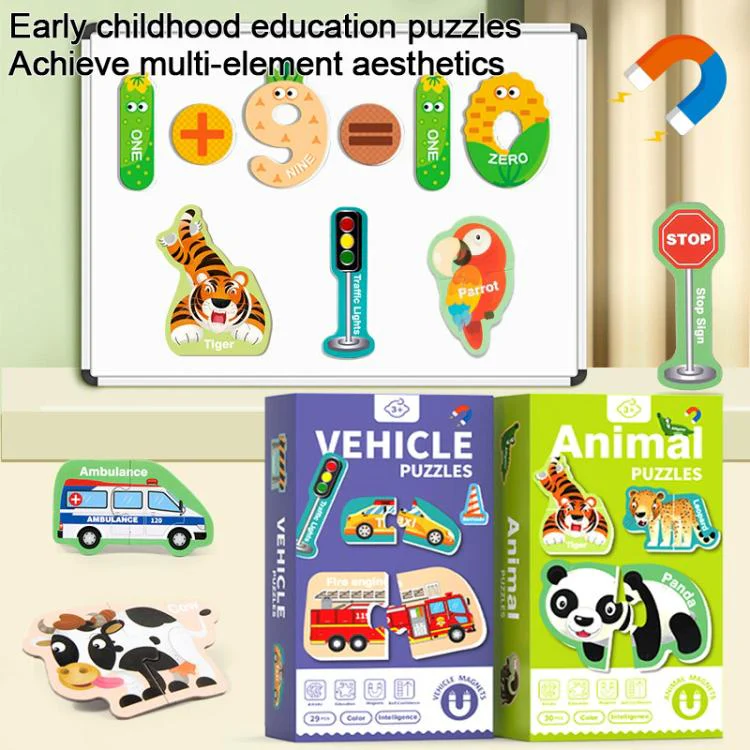 Kids Early Education Magnetic Refrigerator Puzzle Educational Toy(Numbers) - Image 2