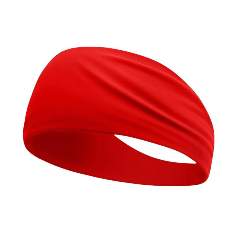 Kids Sweat-Wicking Quick-Dry Headband Milk Silk Widened Sports Running Hair Band(Red) - Image 2