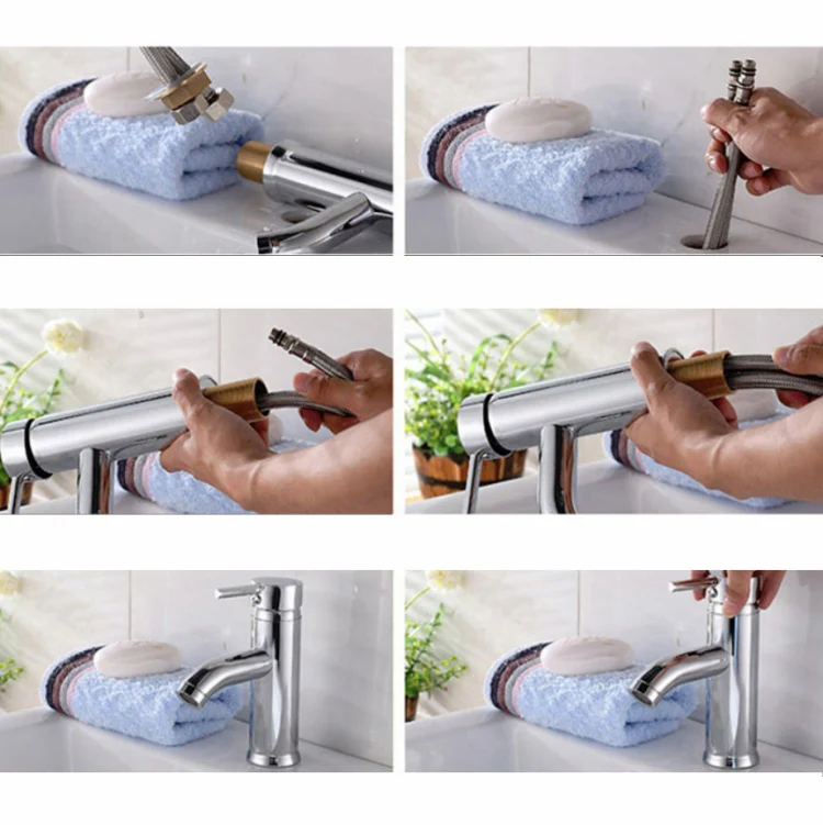 Kitchen Faucet Anti-splash Head Wash Basin Sink Universal Rotatable Faucet Full Copper Joint, Style:Cold Water - Image 7