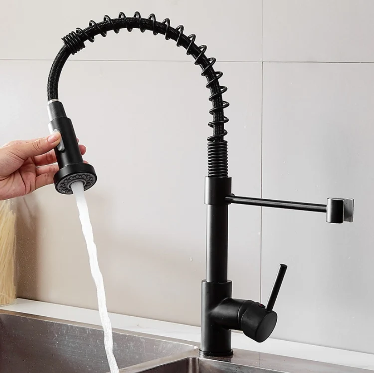 Kitchen Faucet Hot & Cold Water Tank Valve Sink Faucet, Specification: Black Model - Image 3