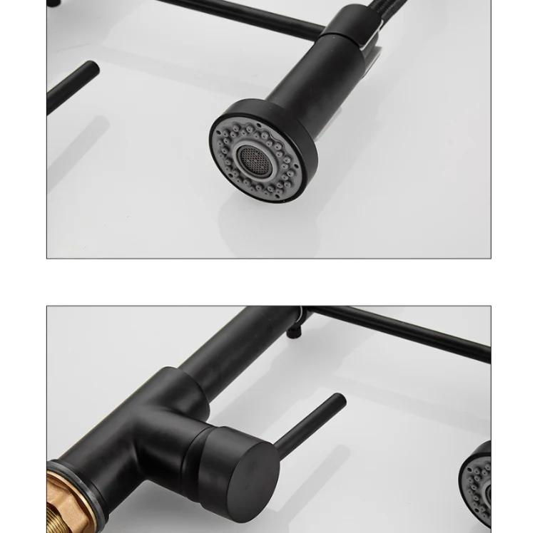 Kitchen Faucet Hot & Cold Water Tank Valve Sink Faucet, Specification: Black Model - Image 7