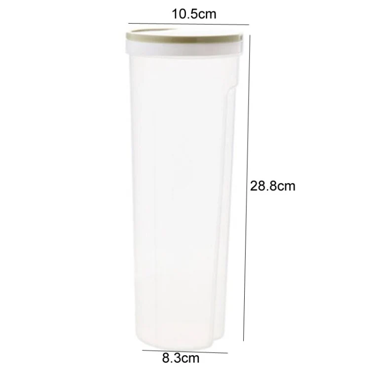Kitchen Grain Storage Jar Noodle Storage Box Plastic Grain Storage Canister(Green) - Image 3