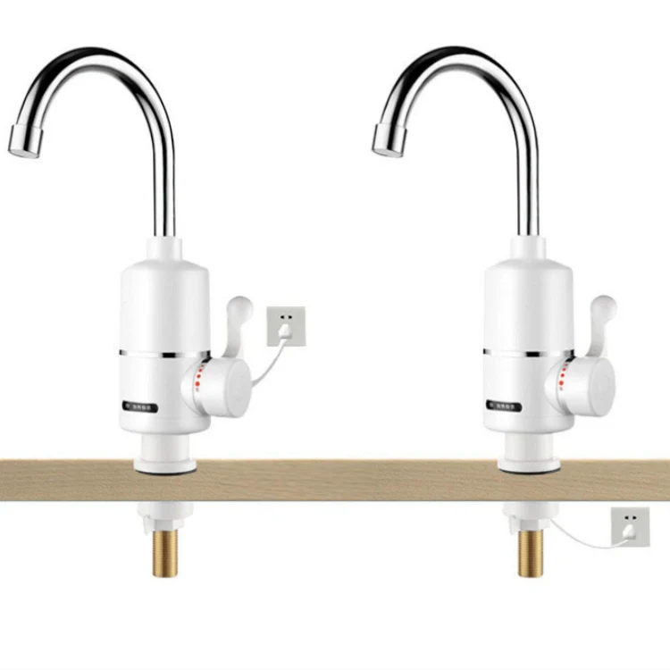 Kitchen Instant Electric Hot Water Faucet EU Plug, Style:Digital Display Big Elbow - Image 6