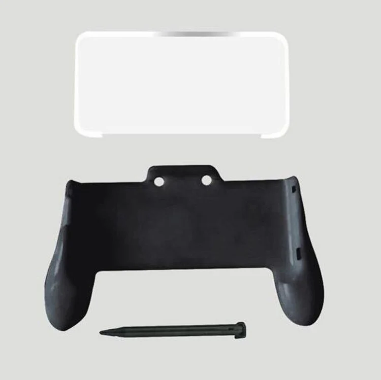 KJH 3 in 1 Handgrip Kit Game Grip + Crystal Ccover + Touch Pen for NEW 2DSLL - Image 2