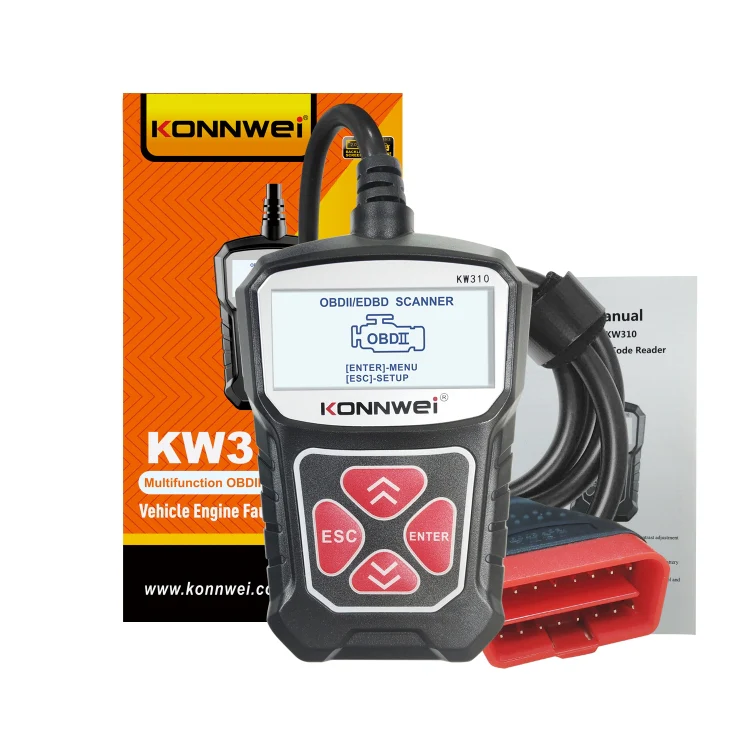 KONNWEI KW310 OBD Car Fault Detector Code Reader ELM327 OBD2 Scanner Diagnostic Tool(Black) - Image 4