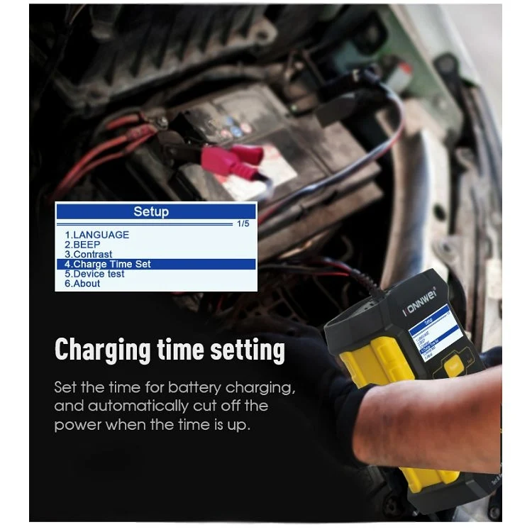 KONNWEI KW510 3 in 1 Car Battery Tester / Charger / Repairer, Support 8 Languages(US Plug) - Image 10