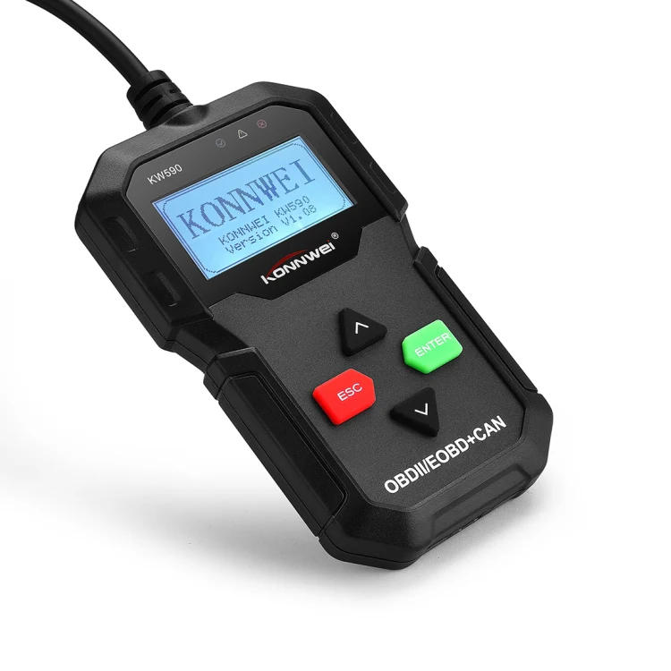 KONNWEI KW590 Mini OBDII Car Auto Diagnostic Scan Tools Auto Scan Adapter Scan Tool (Can Only Detect 12V Gasoline Car)(Black) - Image 2