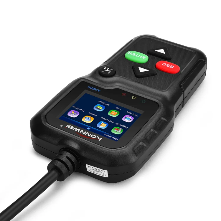 KONNWEI KW680 Mini OBDII Car Auto Diagnostic Scan Tools Auto Scan Adapter Scan Tool (Can Detect Battery and Voltage, Only Detect 12V Gasoline Car)(Black) - Image 3