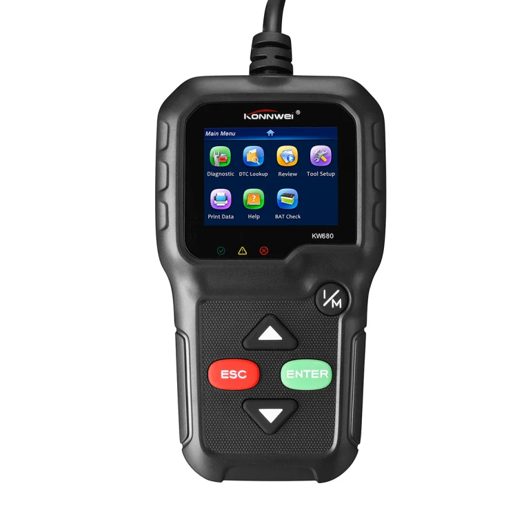 KONNWEI KW680 Mini OBDII Car Auto Diagnostic Scan Tools Auto Scan Adapter Scan Tool (Can Detect Battery and Voltage, Only Detect 12V Gasoline Car)(Black) - Image 5