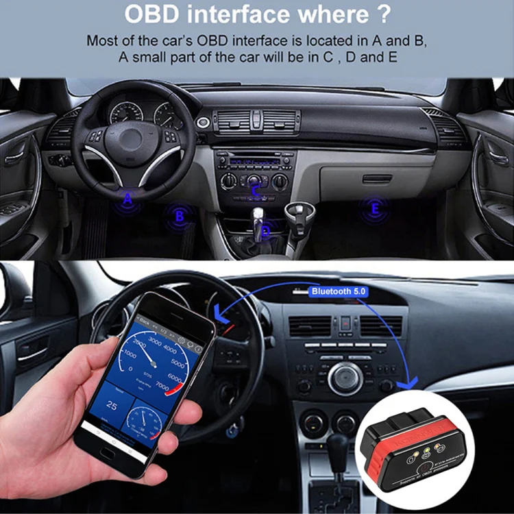 KONNWEI KW901 Android Phone OBD2 Car Bluetooth 5.0 Diagnostic Scan Tools(Orange) - Image 7
