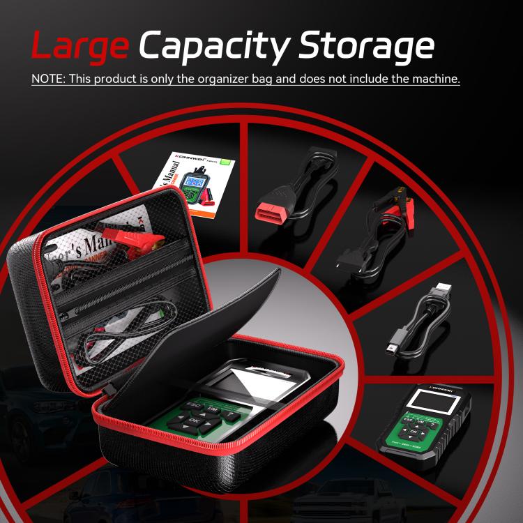 KONNWEI Large Capacity Portable Car Diagnostic Tool Storage Bag - Image 7