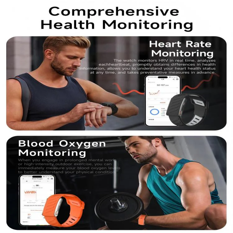 KR96 Pro Screenless Smart Bracelet Nylon Strap, Support Health Monitoring / Multiple Sports Modes(Gray) - Image 8