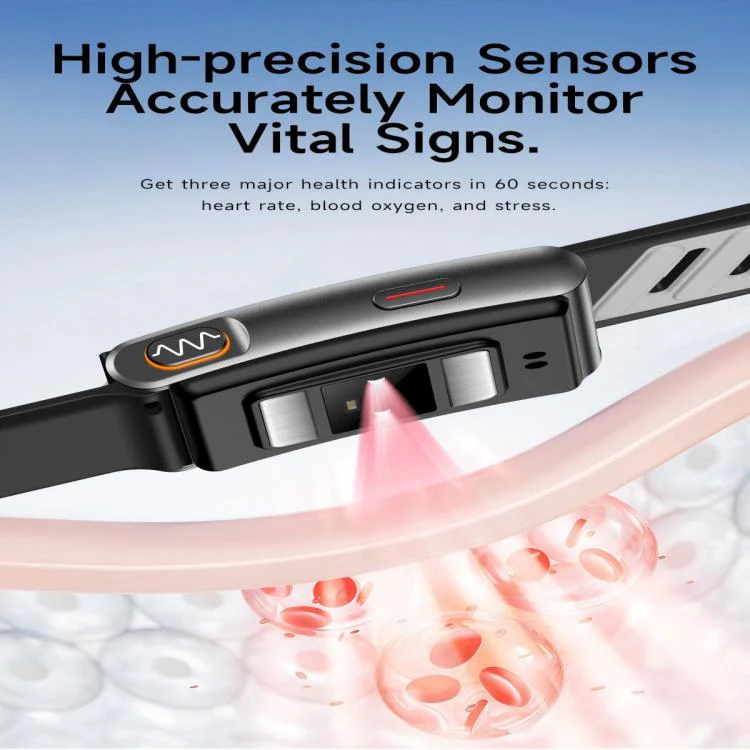 KR96 Pro Screenless Smart Bracelet Silicone Strap, Support Health Monitoring / Multiple Sports Modes(Pink) - Image 7