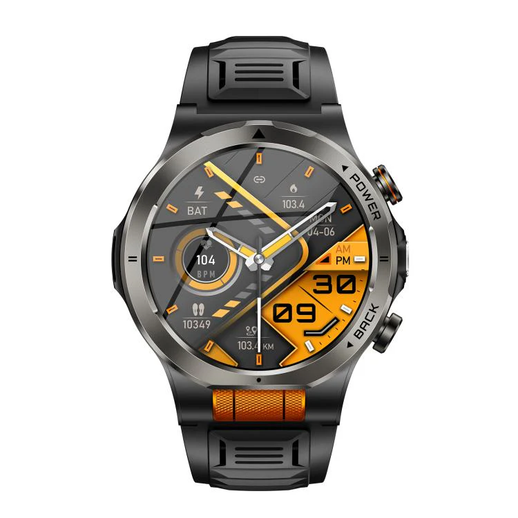 KT91 1.43 inch AMOLED Sports Smart Watch with Flashlight, Support Health Monitoring(Black) - Image 3