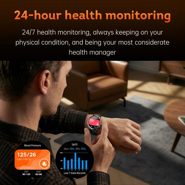 KT92 1.7-inch TFT Display 3ATM Smart Watch with Roller Control & 1000mAh Battery(Black Roller) - Image 13